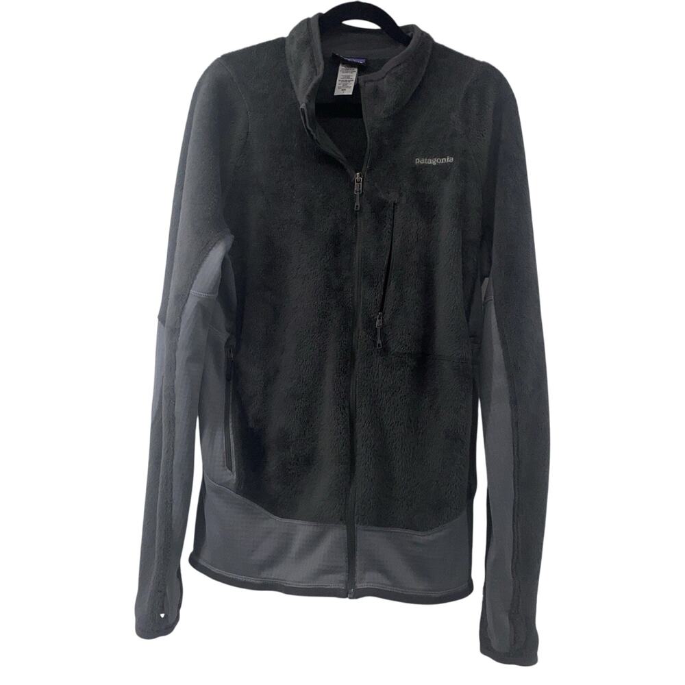 Patagonia Mens Regulator Pile Fleece Full Zip Jacket Gray Large
